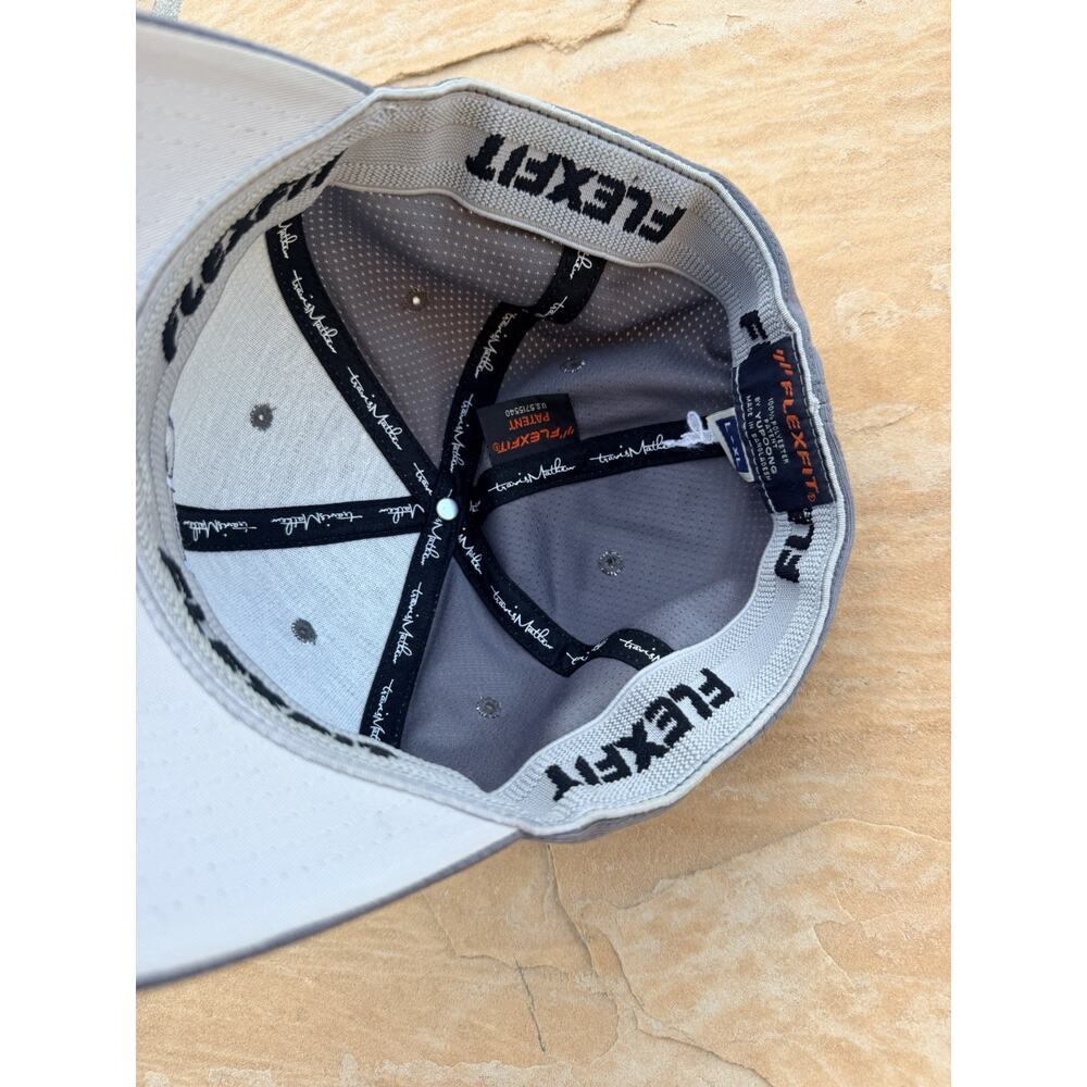 GRAY TRAVIS MATTHEW FLEX FITTED GOLF Hat Cap Adjustable L XL - Picture 2 of 3
